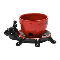 Hello Honey® 3" Stoneware Ladybug Planter