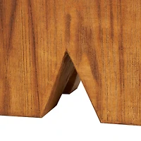 18" Brown Block Outdoor Accent Table