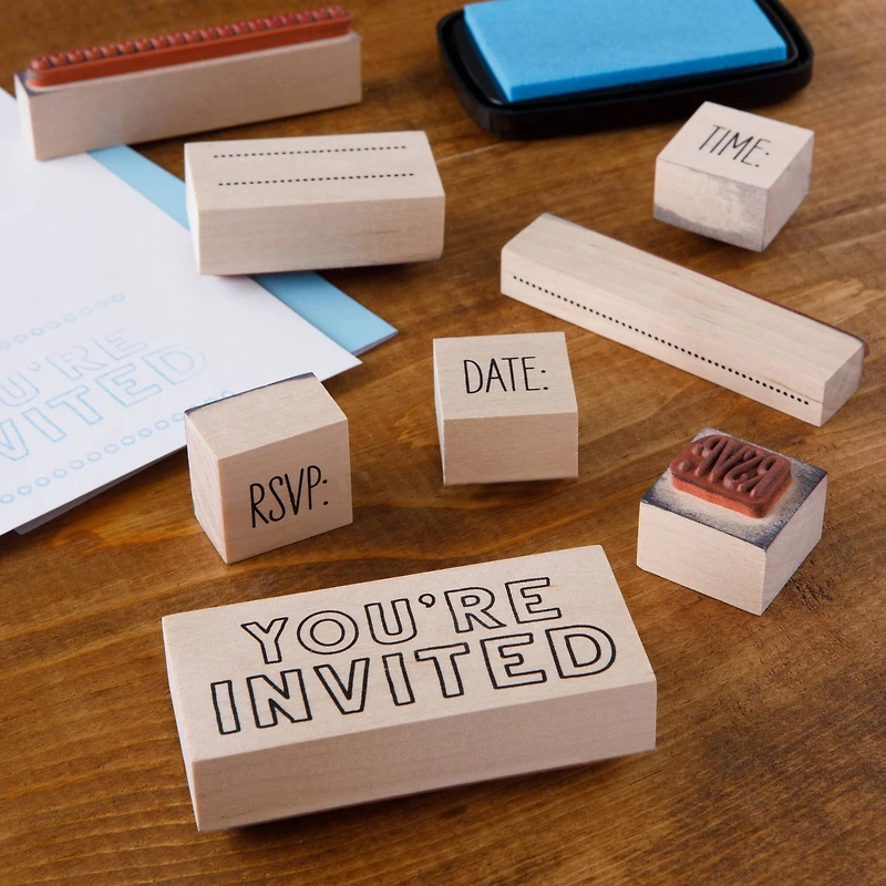You're Invited Wood Stamp Set by Recollections™