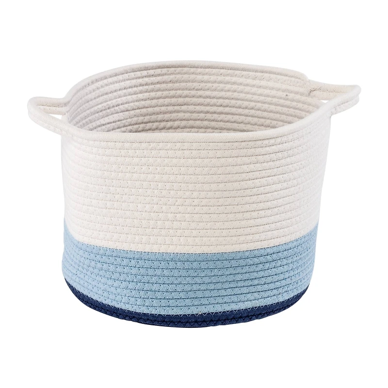 Honey Can Do Blue Ombré Nesting Cotton Rope Storage Basket Set