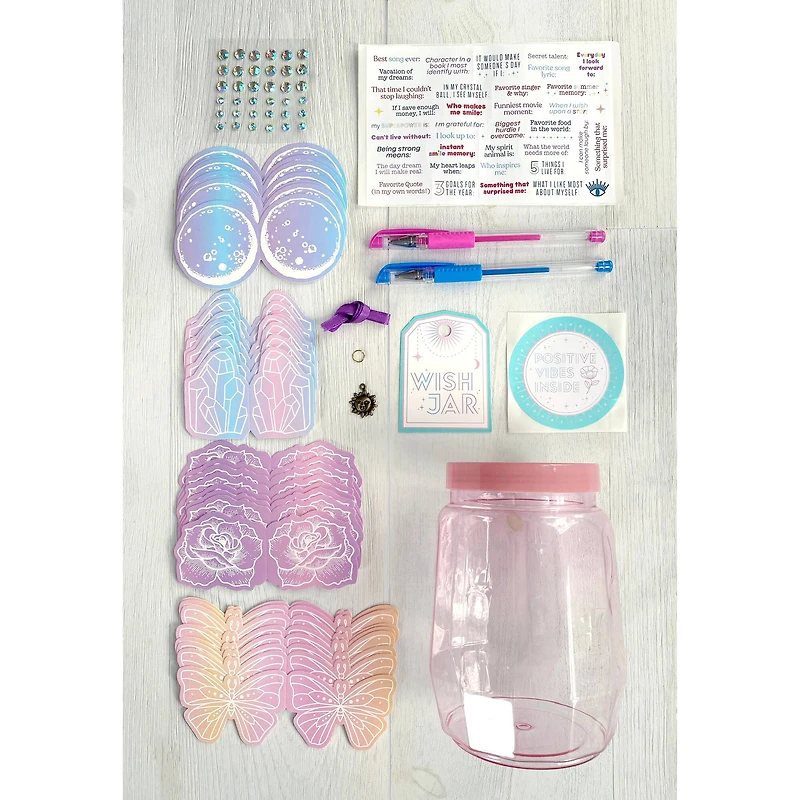 Bright Stripes Wish Craft Positive Vibes Wish Activity Jar