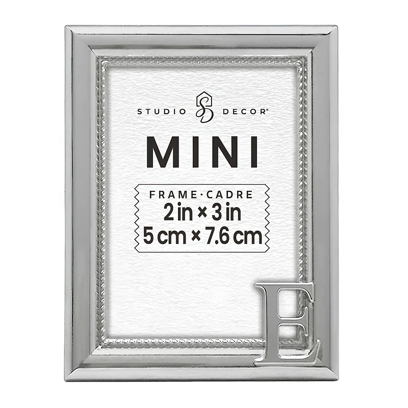Mini Silver E Frame by Studio Décor®