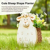 Glitzhome® 12.5" Cute Sheep Statue Planter