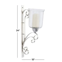 24" Silver Traditional Wall Sconce
