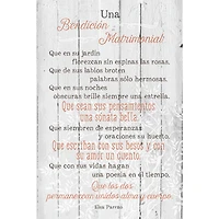 Una Bendición Matrimonial: Marriage Wall Plaque
