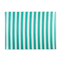DII® Aqua & White Stripe Outdoor Rug, 4ft. x 6ft.