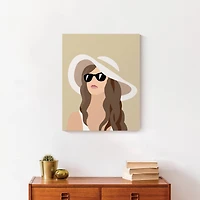 Beach Girl Canvas Wall Art