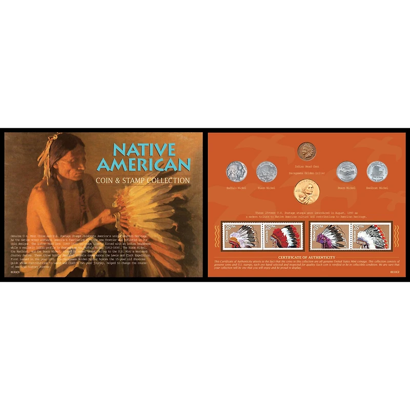 American Coin Treasures Native American West Coin & Stamp Collection