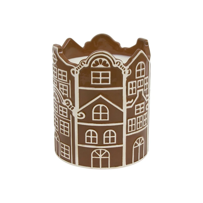 10oz. Gingerbread Village Scented Ceramic Candle by Ashland®