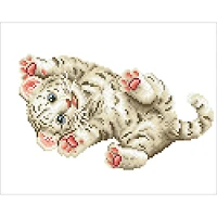 Diamond Dotz® Intermediate Baby Tiger Roly Poly with Frame Diamond Painting Kit