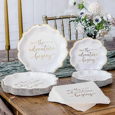 Kate Aspen The Adventure Begins Party Tableware Set, 72ct.
