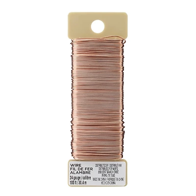 12 Pack: 24 Gauge Copper Paddle Wire By Ashland™