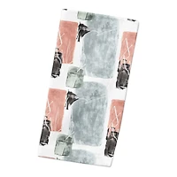 Blue and Pink Abstract 10" x 10" Cotton Twill Napkin