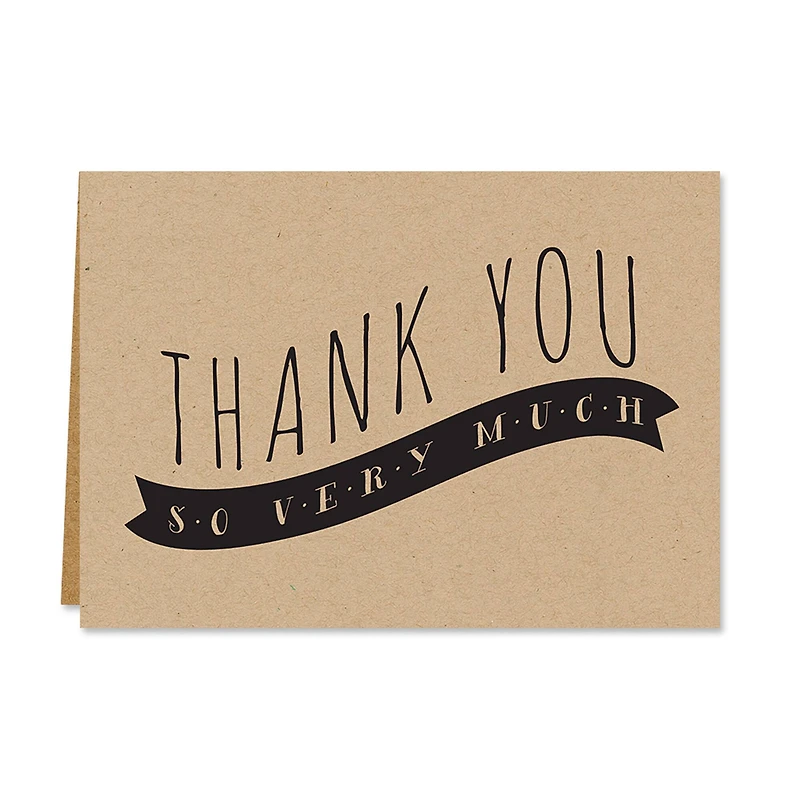 Hortense B. Hewitt Co. Kraft Thank You Cards