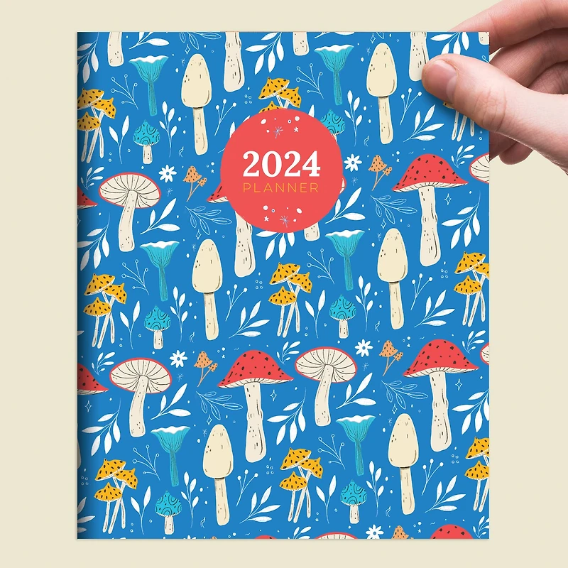 TF Publishing Medium 2024 Magic Mushroom Monthly Planner