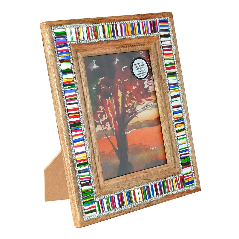5" x 7" Wood & Glass Mosaic Tabletop Frame, Atelier by Studio Décor®
