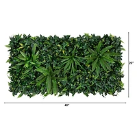 20" x 40" Andean Cloud Forest Artificial Living Wall Panel