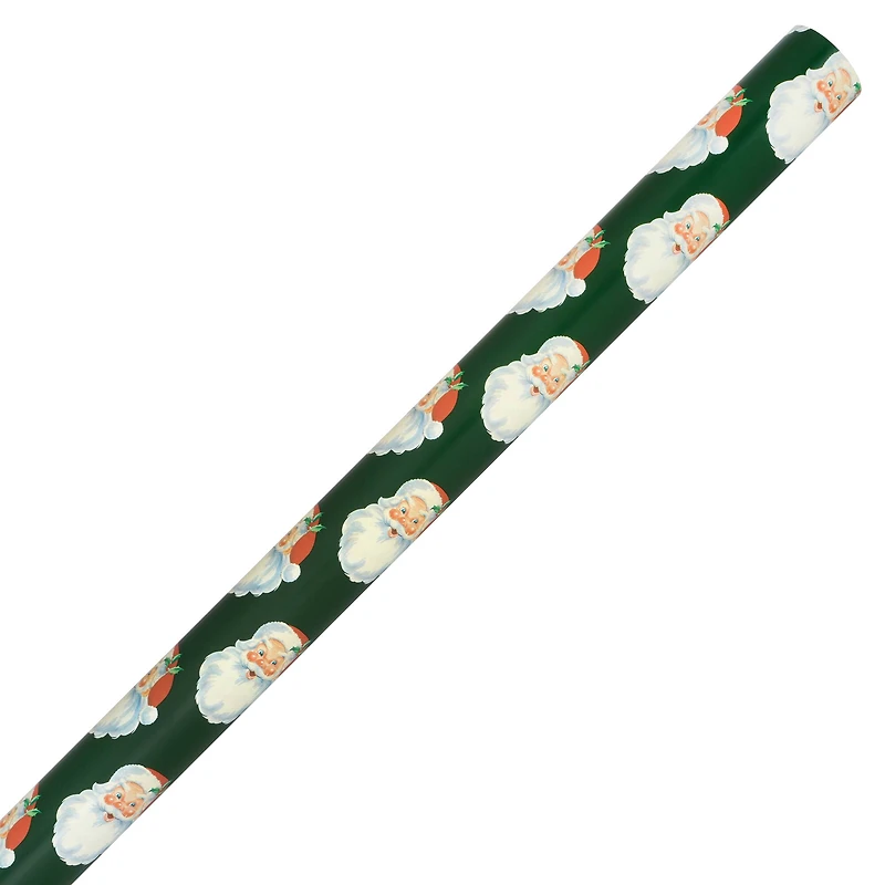 Green Santa Premium Gift Wrap by Celebrate It™