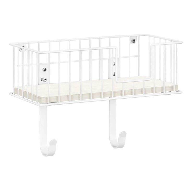 NEX™ White Wall-Mounted T-Leg and Y-Leg Ironing Board Holder