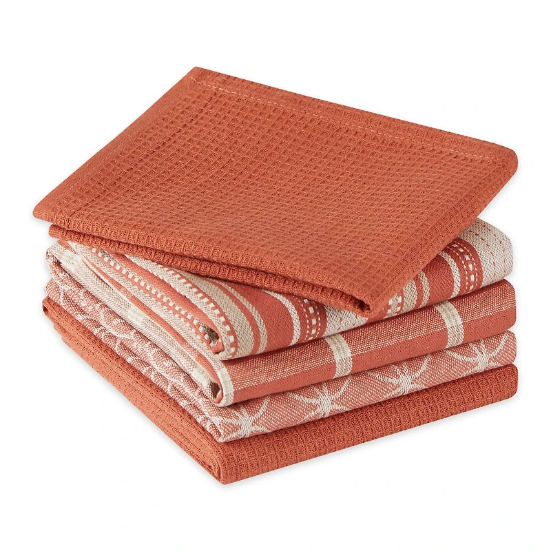 DII® Assorted Spice Dishtowel & Dishcloth (Set of 5)
