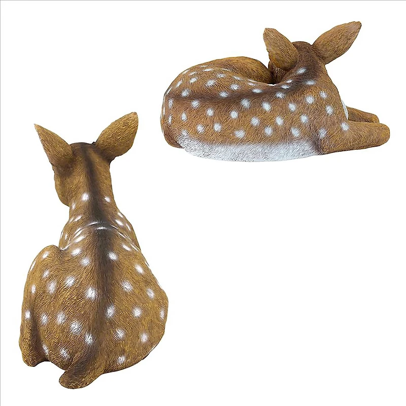 Design Toscano Darby & Hershel the Forest Fawns Baby Deer Statue Set
