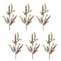 32" Burgundy Berry Foliage Sprays, 6ct.