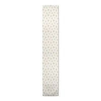 90" Cream Snowflakes Poly Twill Table Runner