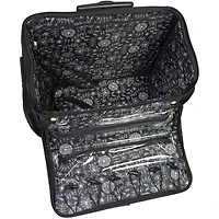 Everything Mary Black Stamped Rolling Sewing Machine Tote