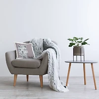 Stupell Industries Fluffy Farm Llama Breezy Wise Gaze Throw Pillow, 18" x 18"