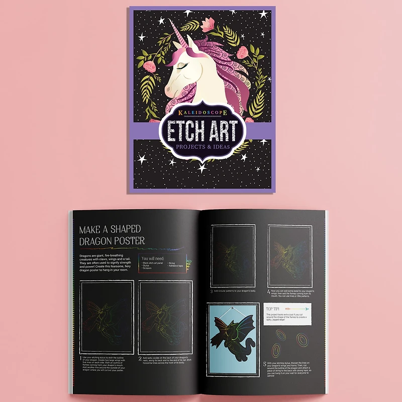 Hinkler Mythical Creatures Kaleidoscope Ultimate Etch Art Kit