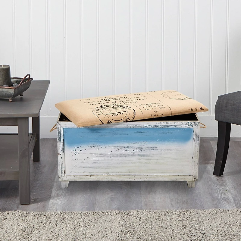 Ocean Breeze Storage Boxes, Bench and Seating Set