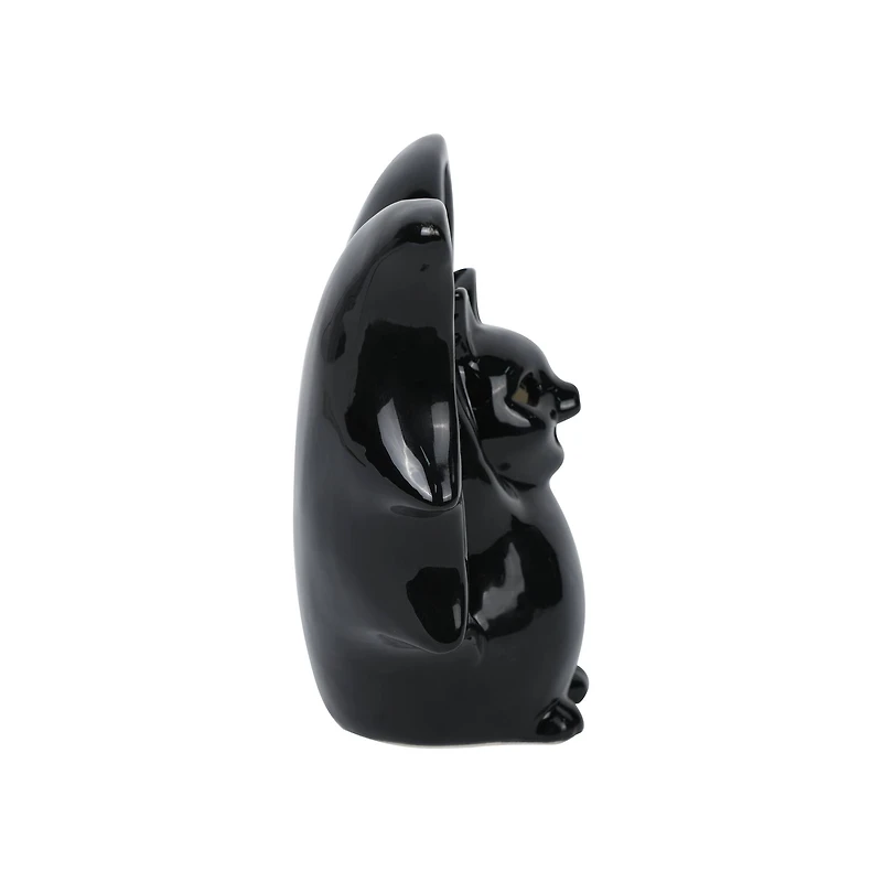 8" Black Bat LED Ceramic Tabletop Décor by Ashland®