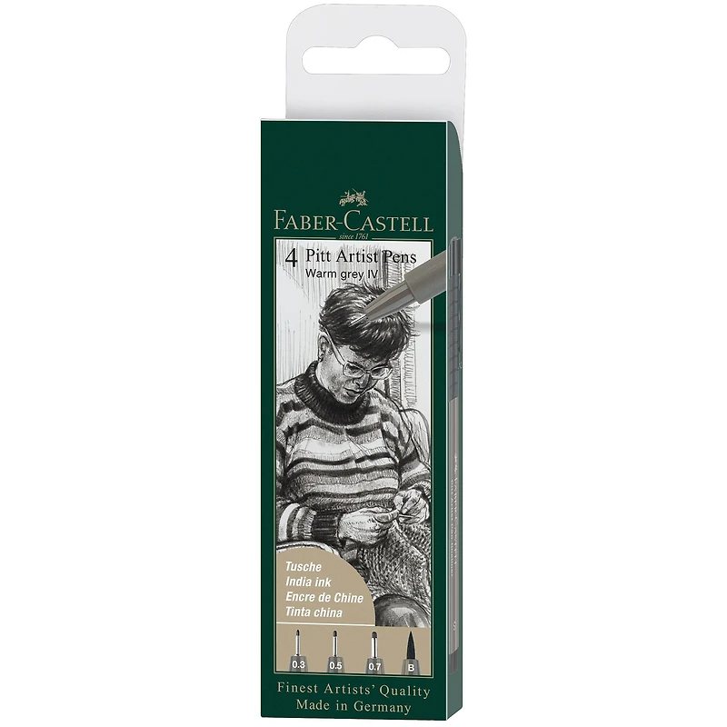 Faber-Castell® Warm Gray IV Pitt Artist Pens