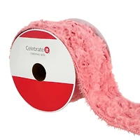 3.5" x 15ft. Wired Faux Fur Ribbon by Celebrate It