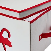 Household Essentials Red Candy Cane Storage Box