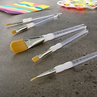 9 Pack: Royal & Langnickel® Soft-Grip™ Gold Taklon Brush Set