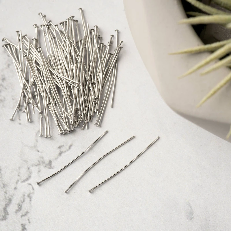 1" Stainless Steel Head Pins by Bead Landing™