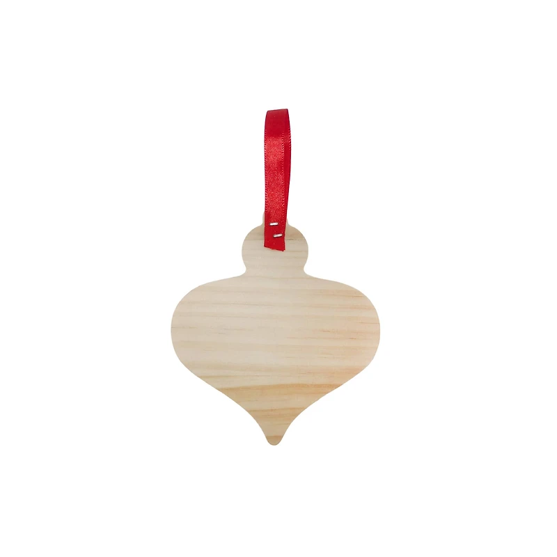 4" Onion Shaped DIY Pinewood Ornament by Make Market®