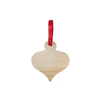 4" Onion Shaped DIY Pinewood Ornament by Make Market®