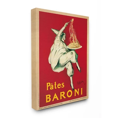 Stupell Industries Pates Baroni Vintage Poster Canvas Wall Art