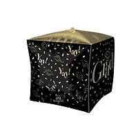 UltraShape® Cubez® 15" Class Dismissed Foil Balloon
