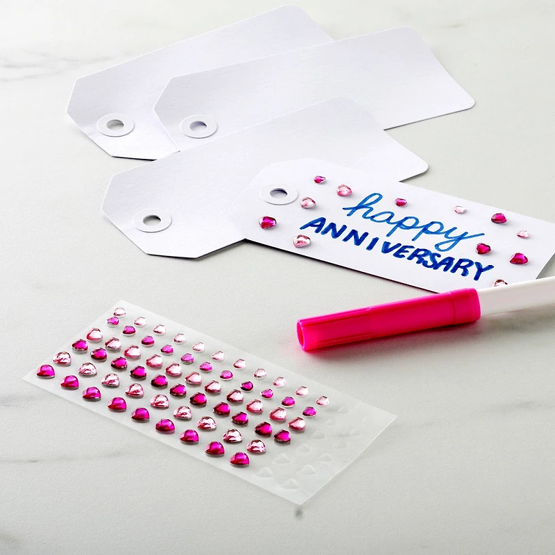 Pink Heart Rhinestone Stickers by Recollections™