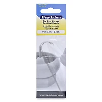 Beadalon® 3.5" Big Eye Curved Beading Needles, 2ct.