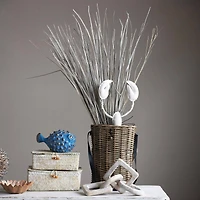 Hello Honey® 4.5" Blue Stoneware Puffer Fish Accent