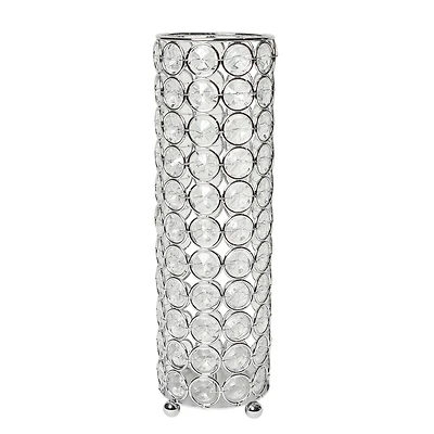 Elegant Designs™ 10" Chrome Crystal Decorative Candle Holder