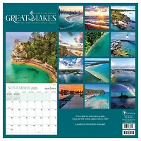 TF Publishing 2025 Great Lakes Wall Calendar