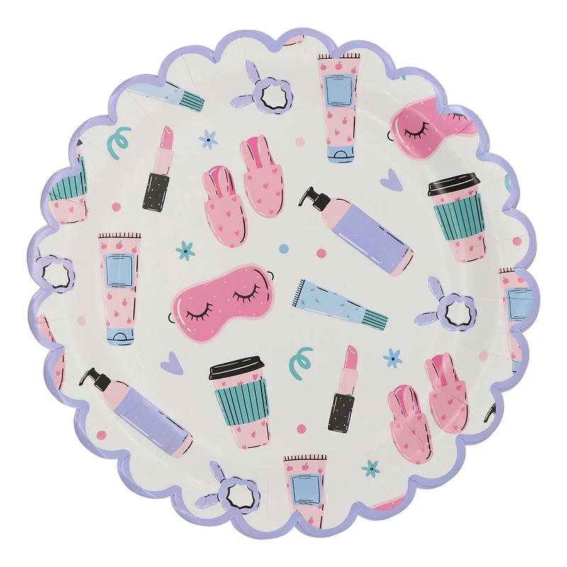 9" Scalloped Spa Day Dinner Plates, 8ct. by Celebrate It™