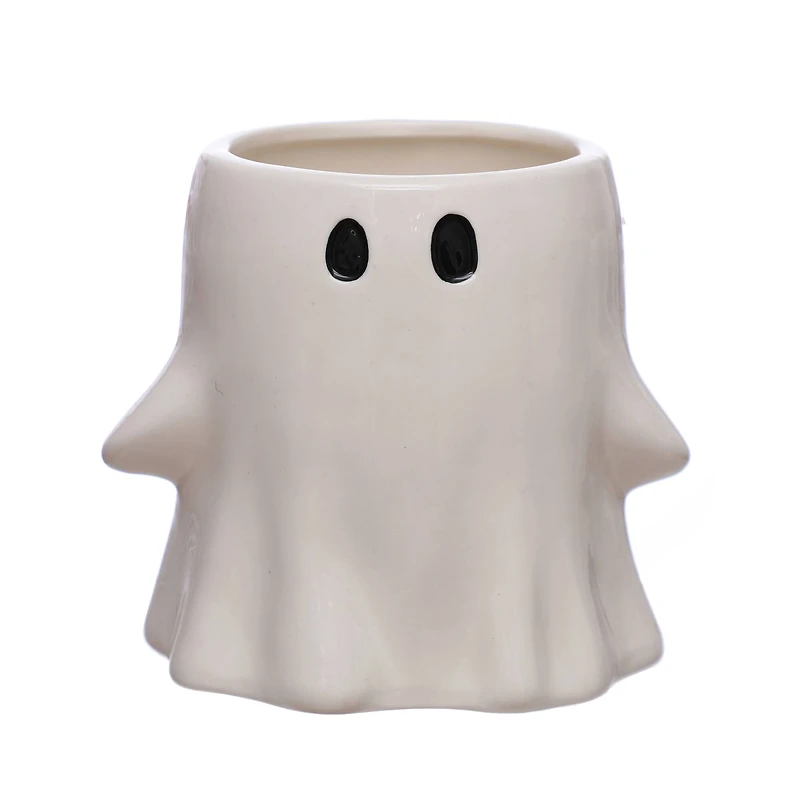 5.25" White Ghost Ceramic Decorative Container by Ashland®
