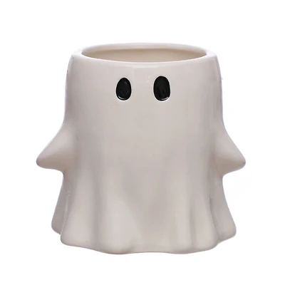 5.25" White Ghost Ceramic Decorative Container by Ashland®