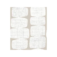 RoomMates White Mid-Century Beads Peel & Stick Wallpaper